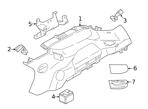 Interior Trim - Quarter Panels for 2023 Land Rover Discovery #1