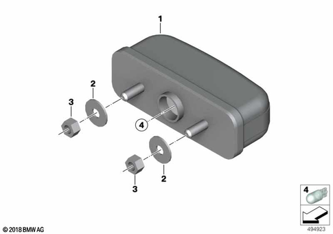 Registration Plate Light for 2023 BMW-Motorrad C 400 GT #0
