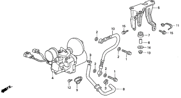 ABS Accumulator for 1995 Honda Prelude #0