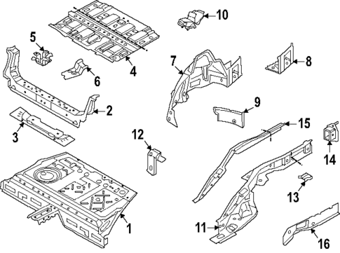 Rear Floor & Rails for 2025 BMW 228 xDrive Gran Coupe #0