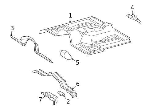 Floor for 2006 Isuzu Ascender #0