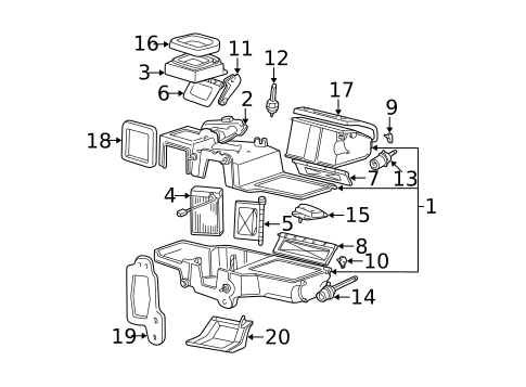 Heater Components for 2001 Ford Explorer Sport Trac #0