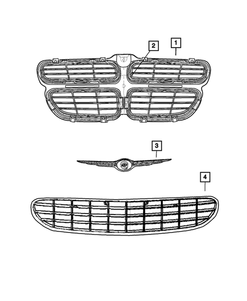 Grilles for 2004 Chrysler Sebring #0
