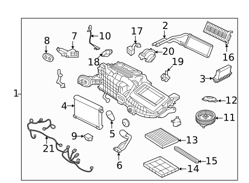 Blower Motor & Fan for 2020 Jaguar XF #2