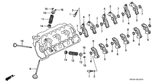 Valve - Rocker Arm (L.) for 1994 Acura Legend #0