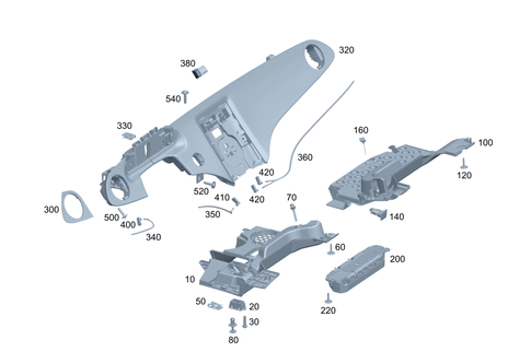 Instrument Panel Detachable Parts for 2024 Mercedes-Benz EQE 500 SUV #0