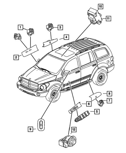 Switches for 2009 Chrysler Aspen #3