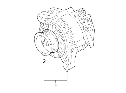 Alternator for 2007 Toyota Tacoma #1