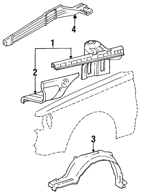 Structural Components & Rails for 1986 Toyota Cressida #0