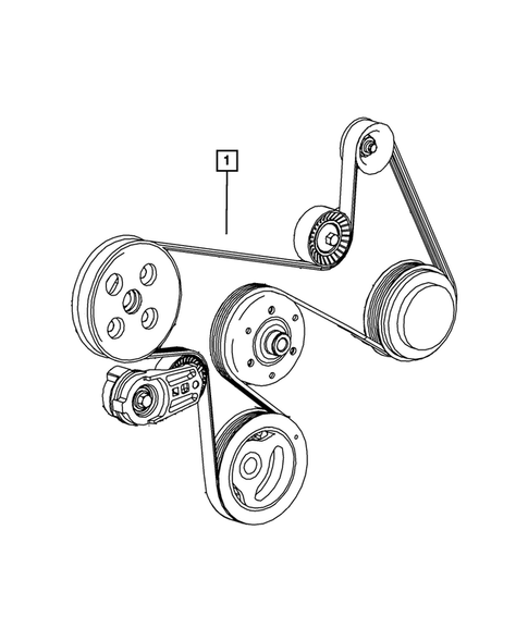 Drive Belts for 2010 Jeep Wrangler #0