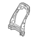 7101433220 - Body: Seat Back Frame for Toyota Image