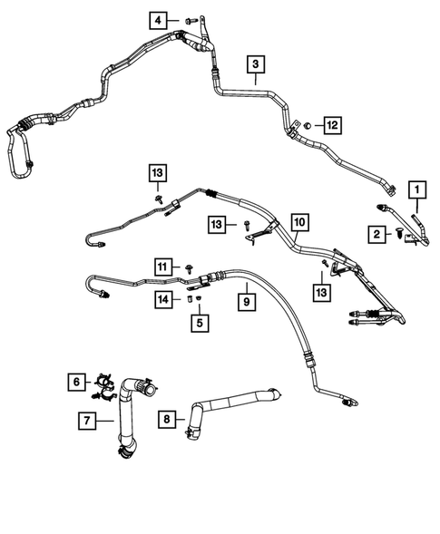 Power Steering Hoses for 2013 Jeep Compass #0