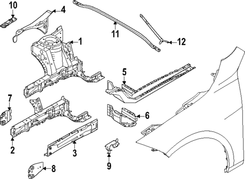 Structural Components & Rails for 2025 BMW 228 xDrive Gran Coupe #0