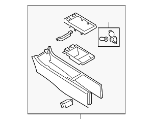 96910JL02C - : Console Assembly for INFINITI: G37 Image