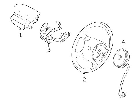 Steering Wheel for 2003 Lincoln Aviator #0