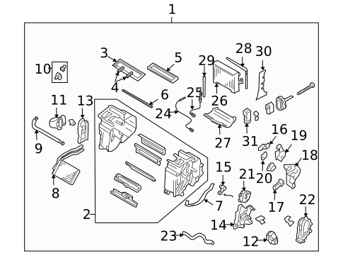 HVAC Case for 2005 Saab 9-2X #0