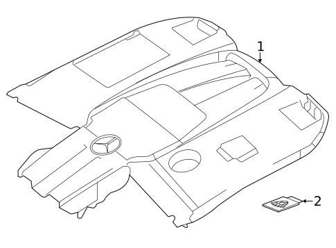 Engine Appearance Cover for 2019 Mercedes-Benz AMG GT 63 #1
