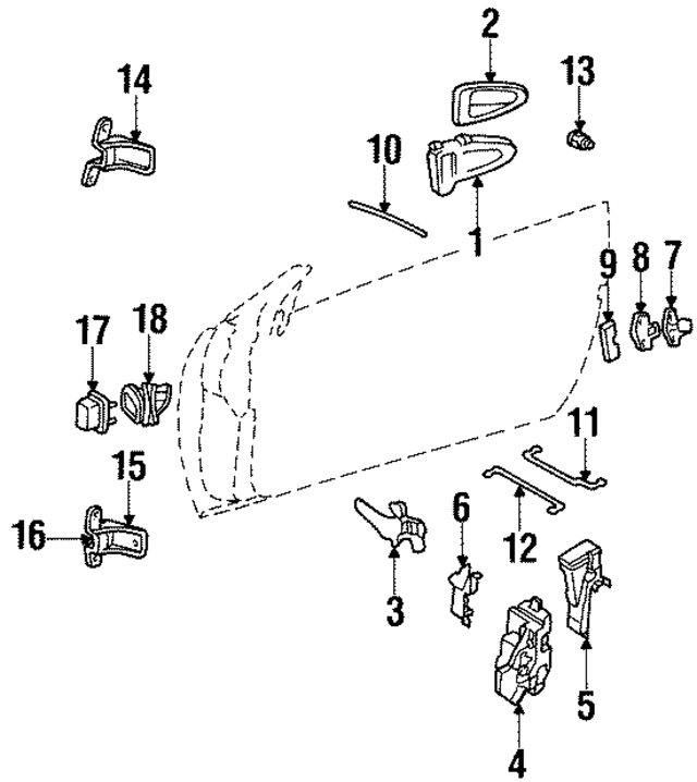 XS8Z6322405BBB - Body: Handle, Outside for Ford Image