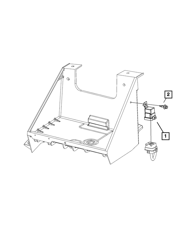 6504995AA - Air Conditioning &amp; Heater: Push Pin for Mopar Image
