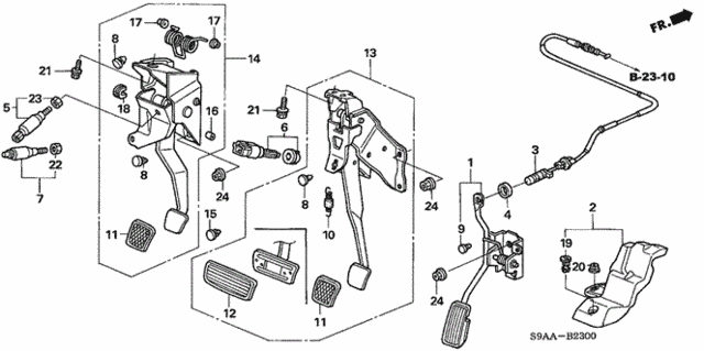 Pedal for 2006 Honda CR-V #0