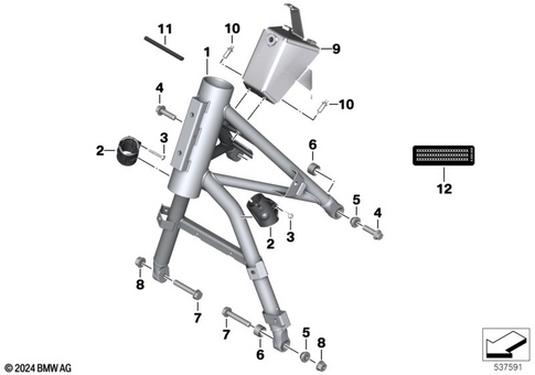 Motorcycle Frame for 2016 BMW-Motorrad C evolution #0