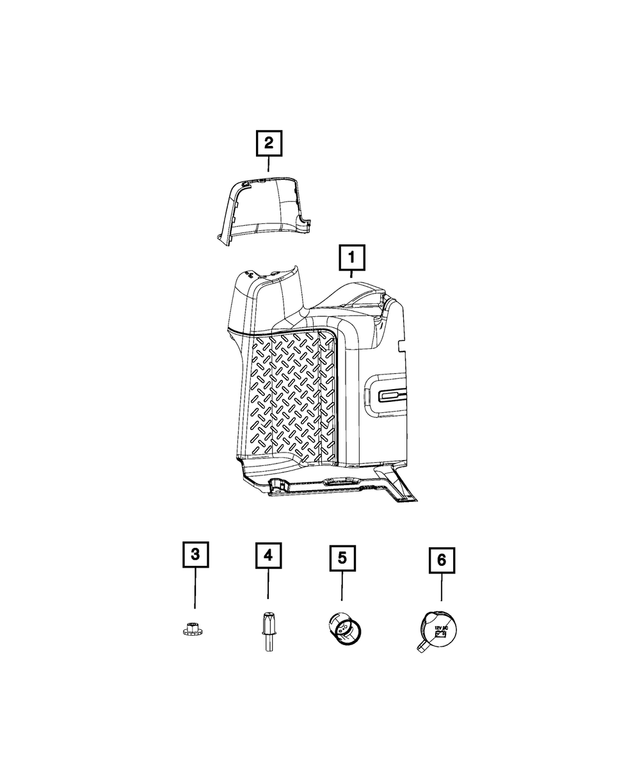 6508964AA - : 1 End Stud for Mopar Image