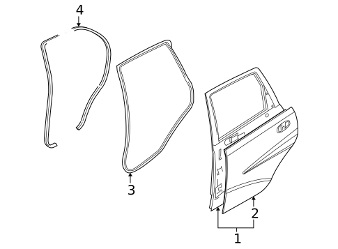 Door & Components for 2009 Chevrolet Aveo5 #1