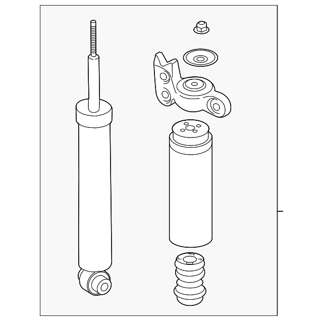 2019-2026 Chevrolet Blazer Rear Shock Absorber with Upper Mount ...