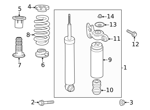 Shocks & Components for 2021 Chevrolet Malibu #1