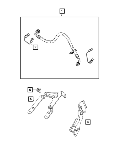 Fuel Lines and Tubes for 2021 Jeep Grand Cherokee L #1