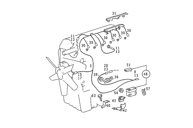 29822102 - : Cable Lug, Special Form for Mercedes-Benz Image