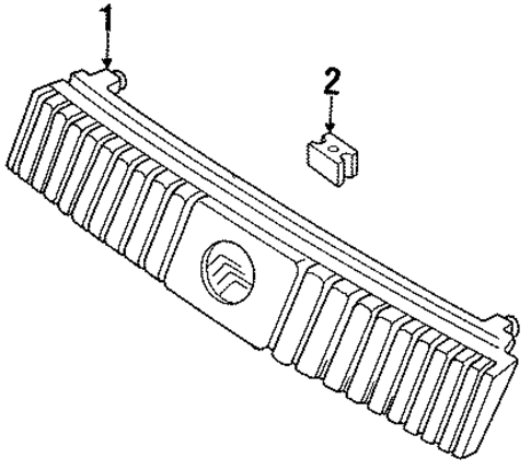 Grille & Components for 1991 Mercury Tracer #0