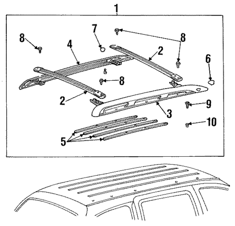 Luggage Carrier for 1998 Ford Windstar #0