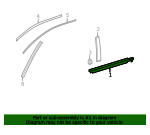 Genuine OEM Toyota 4Runner Passenger Side Front Door Belt Molding (2010-2023) - 75711-35011