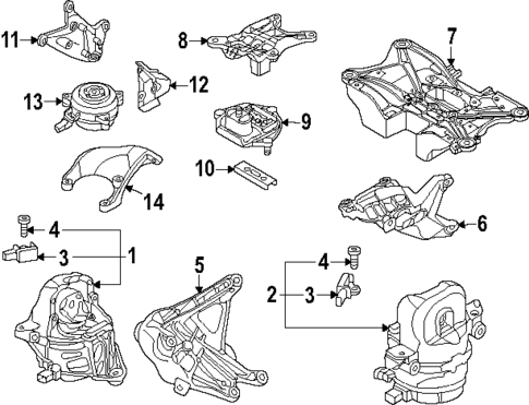 Engine & Trans Mounting for 2025 Audi SQ7 #0