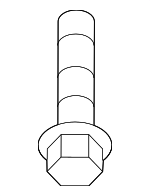 1142108207K - : Muffler Bracket Bolt for Hyundai Image