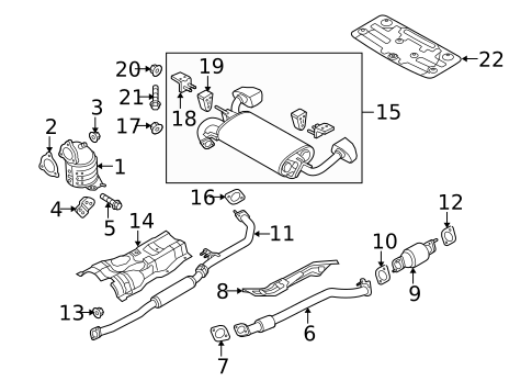 Exhaust Components for 2010 Hyundai Genesis Coupe #0