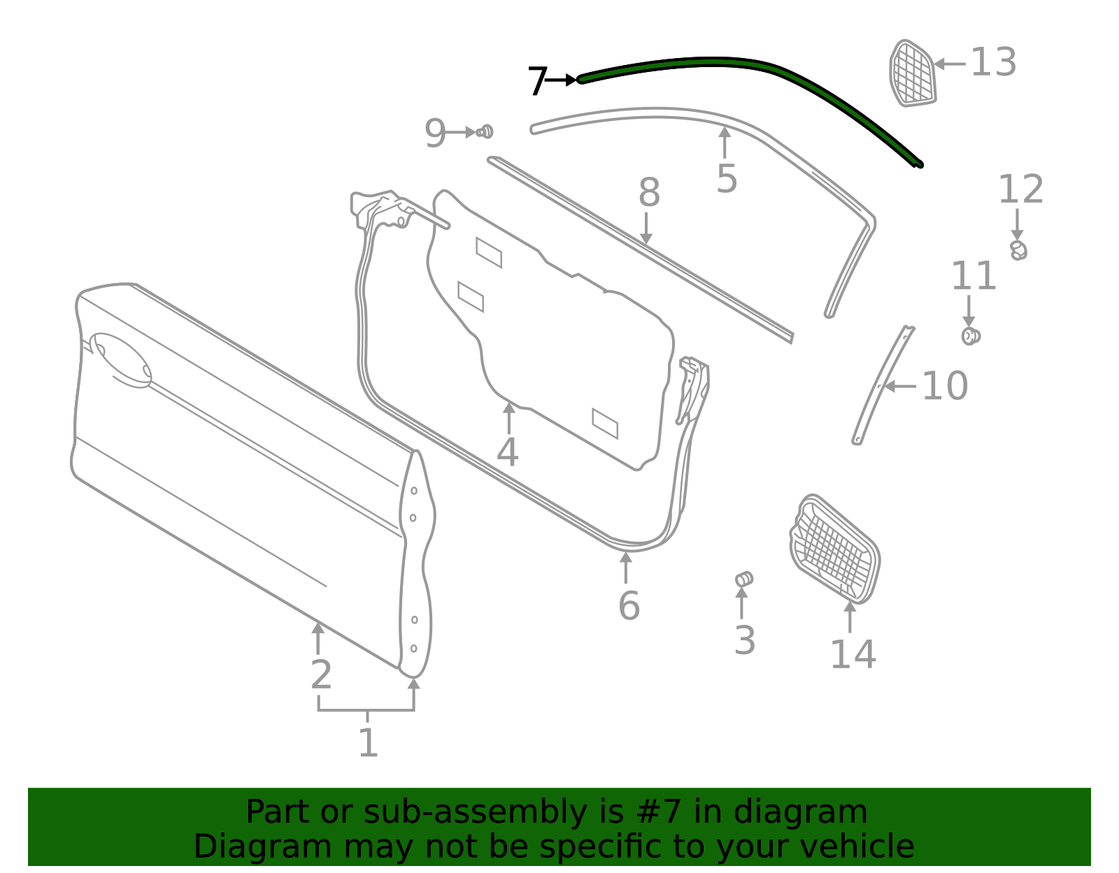 2003-2008 Hyundai Tiburon Frame Molding 82850-2C000 | MotorMotor