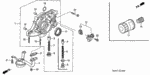 15220PLC000 - Engine: STRAINER, OIL for Honda Image