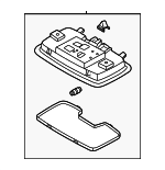92850J9000NNB - Body: Dome Lamp Assembly for Hyundai Image
