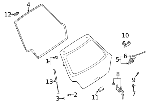 Liftgate for 2003 Subaru Impreza #0