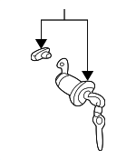 57460FE070 - Body: Cylinder &amp; Keys for Subaru Image