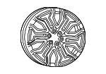 68564000AC - : Wheel, Alloy for Ram: 1500 Image