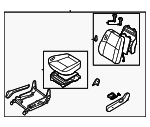 870500W020 - Body: Seat Assembly for Nissan Image