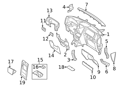 Instrument Panel for 2004 Lincoln Navigator #0