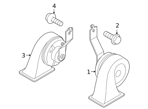 Horn for 2014 Mazda CX-9 #0