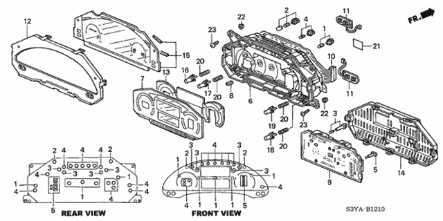 Meter Components for 2005 Honda Insight #0