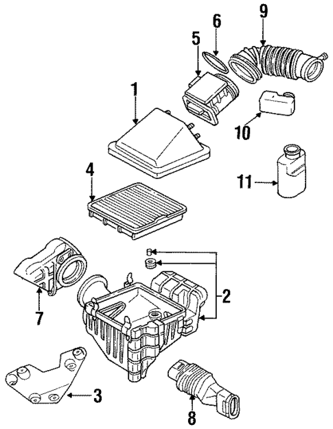 Air Intake for 2000 Mitsubishi Montero #0