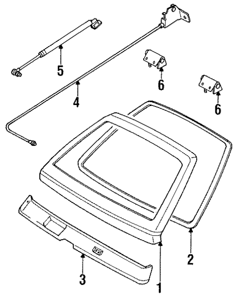 Gate & Hardware for 1985 Mazda GLC #0