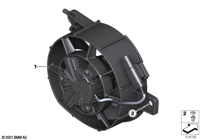 17429829249 - Cooling: Fan -  for BMW-Motorrad Image
